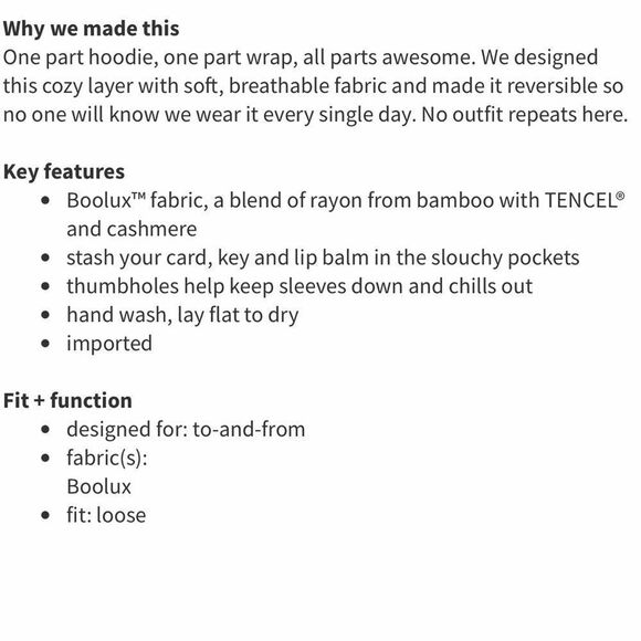 LULULEMON Cabin Yogi Wrap in Heathered White Neutral Blush 10 - Picture 14 of 15